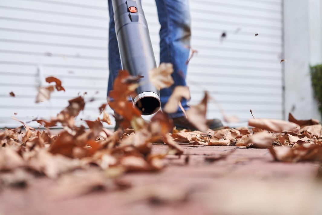 STIHL BGA 60 Akku-Laubbläser im Einsatz