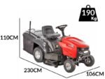 GeoTech RTM 170-960 C Benzin-Rasentraktor mit Fangkorb – Bild 2