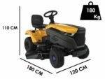 Stiga e-Ride S300 Akku-Rasentraktor mit Seitenauswurf – Bild 2