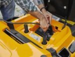 Stiga e-Ride S300 Akku-Rasentraktor mit Seitenauswurf – Bild 3
