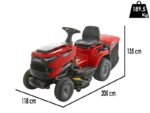 Blue Bird LT C 86H Benzin-Rasentraktor mit Fangkorb – Bild 3