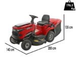 Blue Bird LT C102H TWIN Benzin-Rasentraktor mit Fangkorb – Bild 3