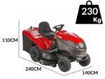 Castelgarden PTX230 HD Benzin-Rasentraktor mit Fangkorb – Bild 3