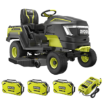 Ryobi RY72TMX117-310 Akku-Rasentraktor mit Seitenauswurf