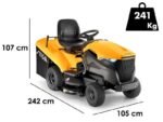 Stiga Estate 7102 W Special Benzin-Rasentraktor mit Fangkorb – Bild 3
