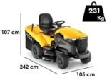 Stiga Estate 7102 W Benzin-Rasentraktor mit Fangkorb – Bild 3
