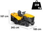 Stiga Estate 798 W Benzin-Rasentraktor mit Fangkorb – Bild 3
